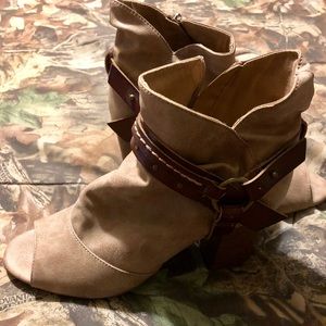 Beige Booties